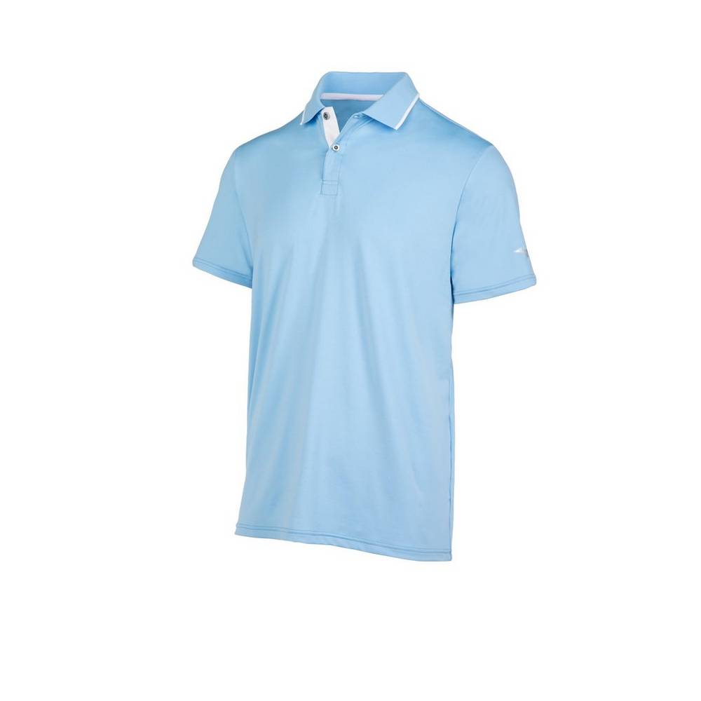 Polo Mizuno Performance Uomo - Blu Chiaro - 50618-SOAC